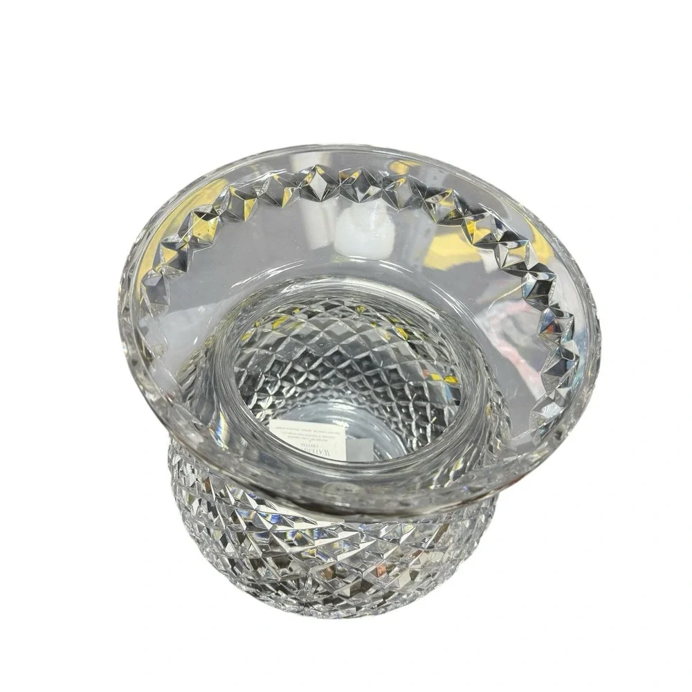 WATERFORD Crystal Bouquet Vase Spittoon Shaped Rare & Heavy Flawless Condition